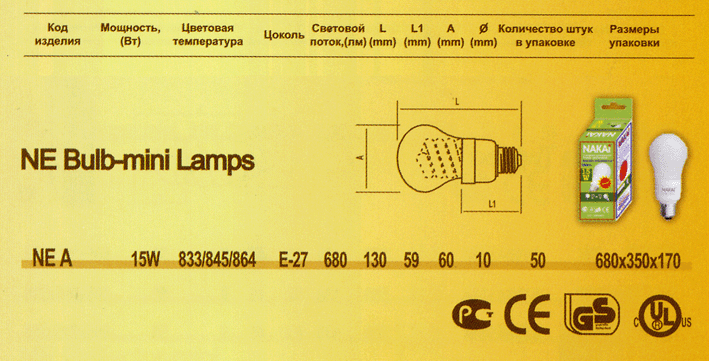     NAKAI NE Bulb-mini Lamps