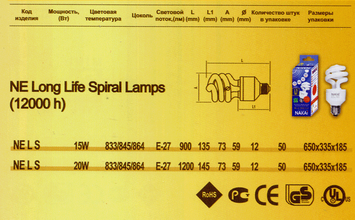     NAKAI Long Life 3U Lamps (12000 h)